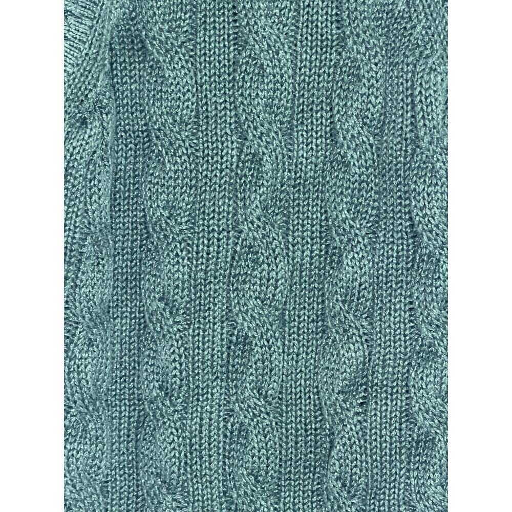 Veronica Beard Jerrel Sleeveless Cable Knit Sweater Tank Green Women's Size XS - Picture 7 of 7